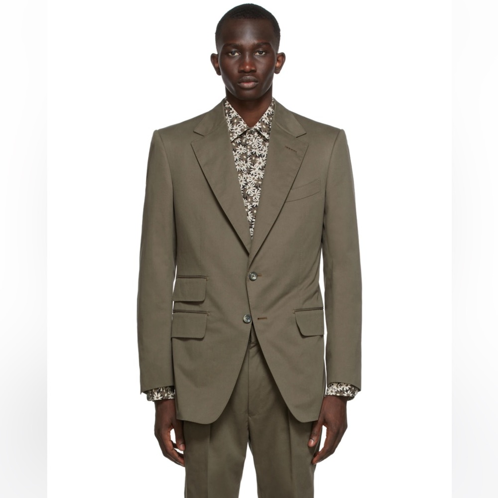 Tom Ford Atticus Blazer Green/Khaki NWT tuxedo jacket